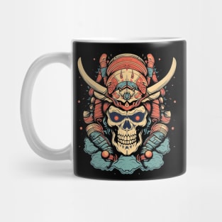 Samurai Skull Retro Mug